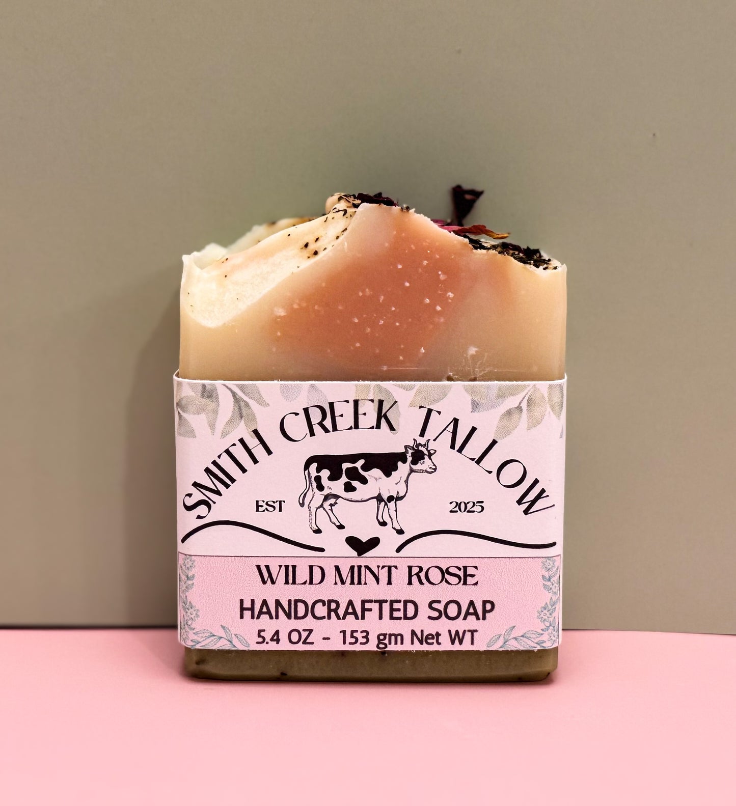 WILD MINT ROSE Handcrafted Soap