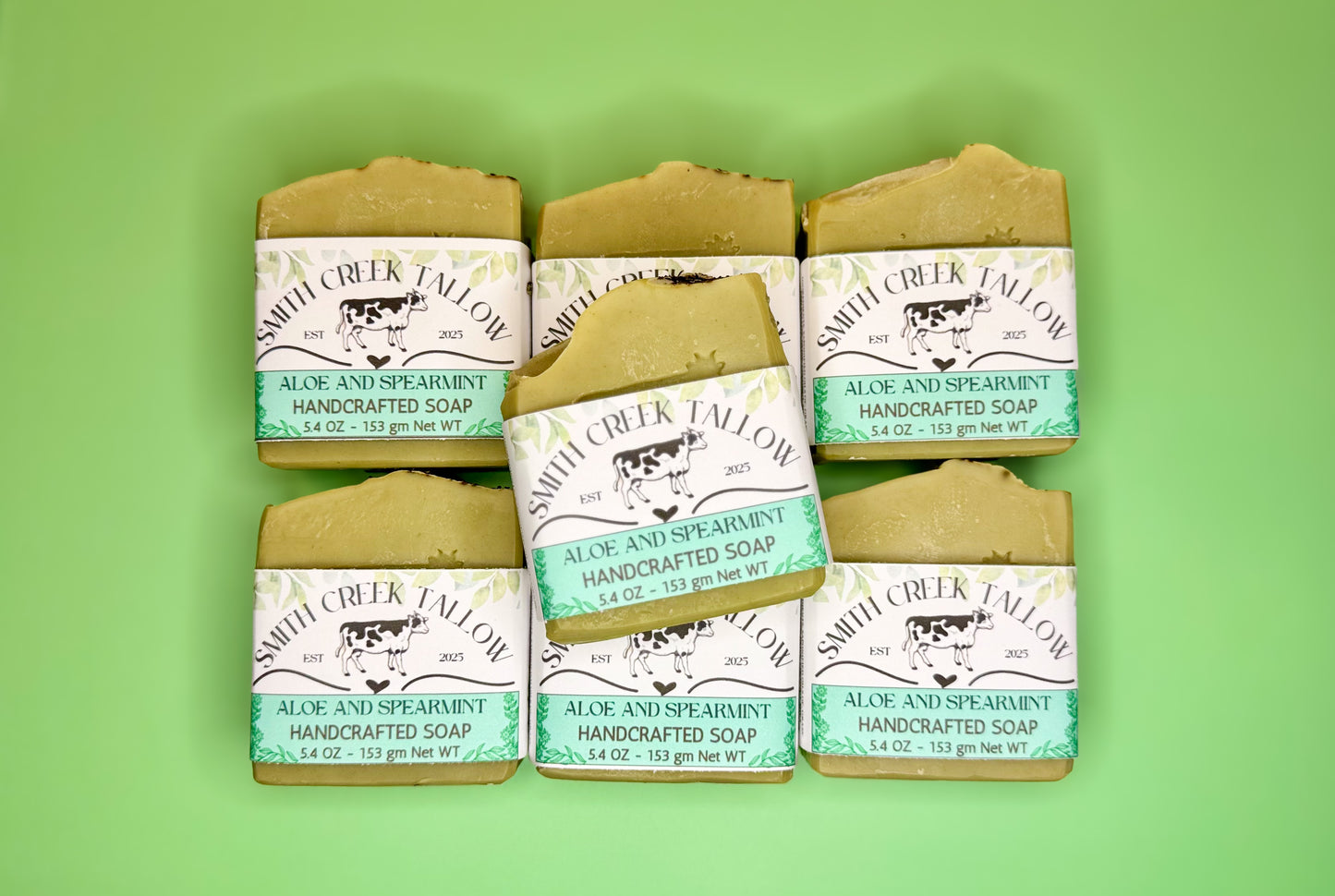 ALOE AND SPEARMINT Handcrafted Soap