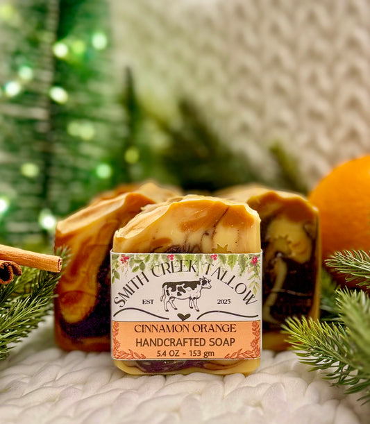 CINNAMON ORANGE Handcrafted Soap