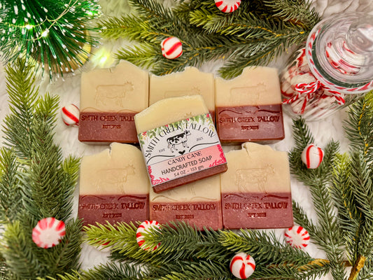 CANDY CANE Handcrafted Soap