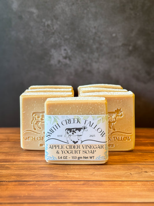 APPLE CIDER VINEGAR & YOGURT Handcrafted Soap