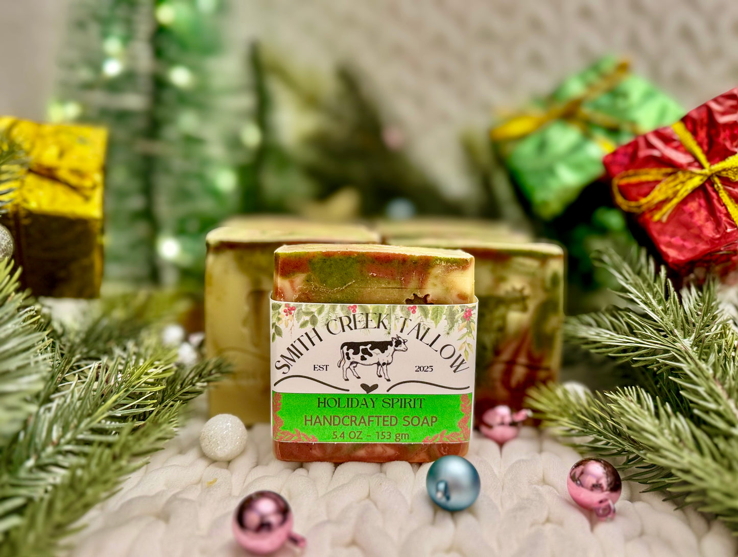 HOLIDAY SPIRIT Handcrafted Soap