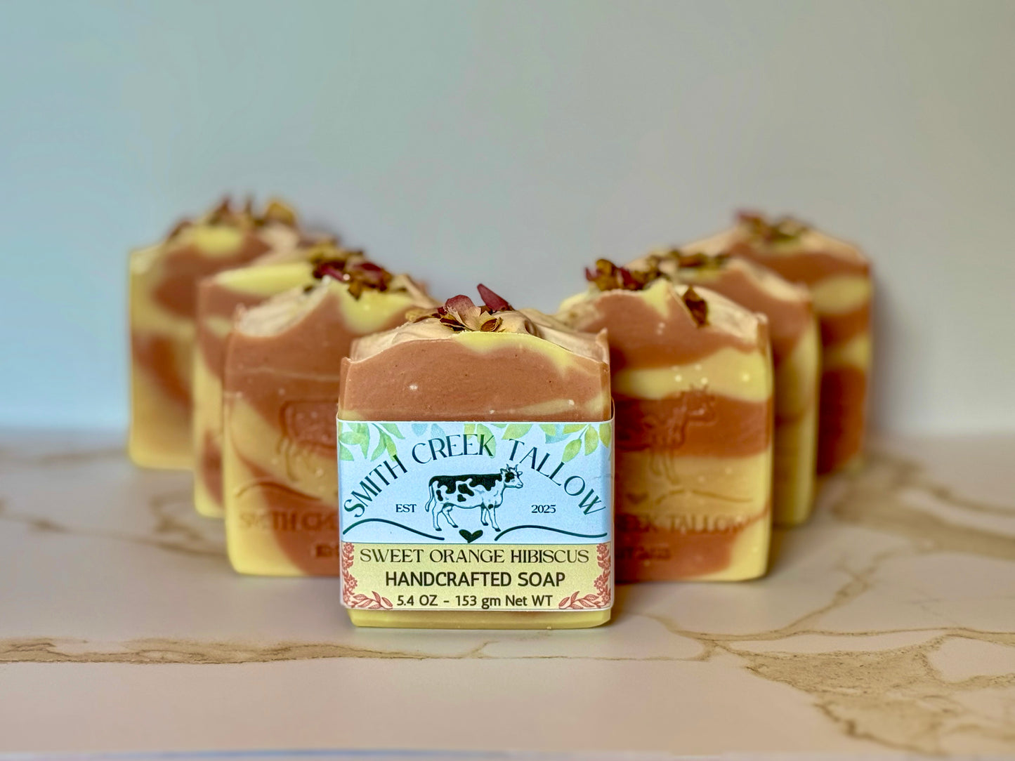 SWEET ORANGE HIBISCUS Handcrafted Soap