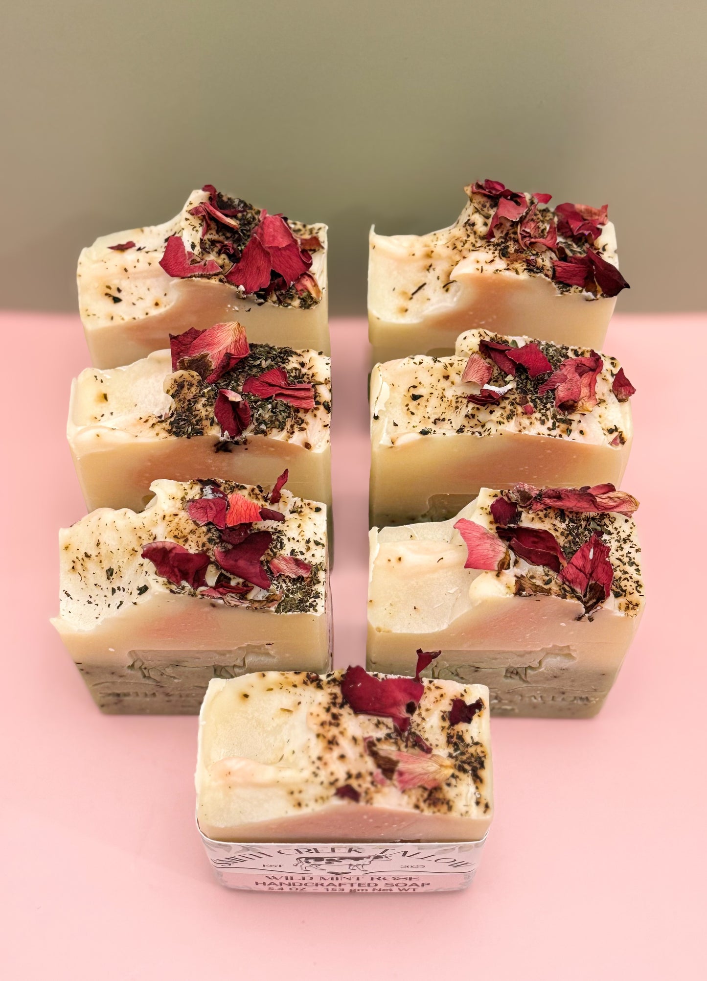 WILD MINT ROSE Handcrafted Soap