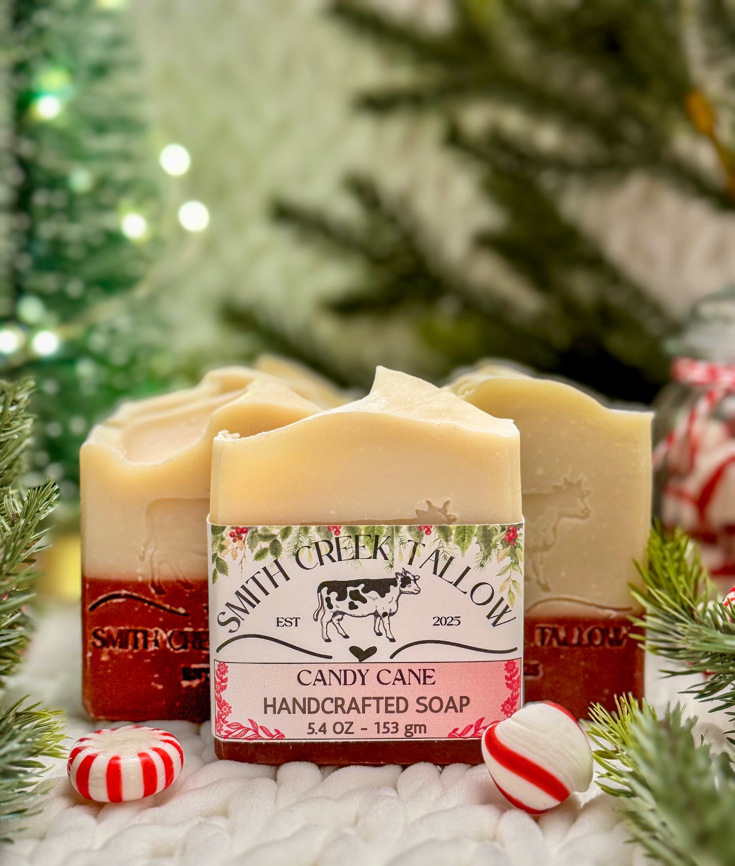 CANDY CANE Handcrafted Soap